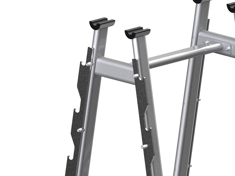 Free up 30% more gym area with vertical storage