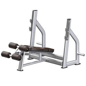 High-Rebound PU Olympic Decline Bench for Full-Body Training