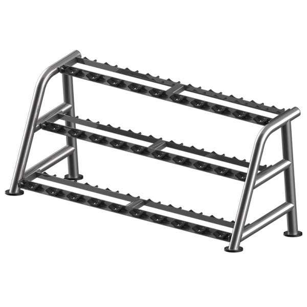 Customizable Steel Three Tier Dumbbell Rack for Gyms