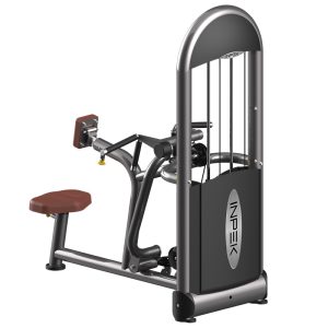 Mid Row seated row machine targets lats