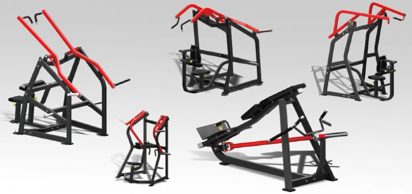 types of plate loaded squat machine