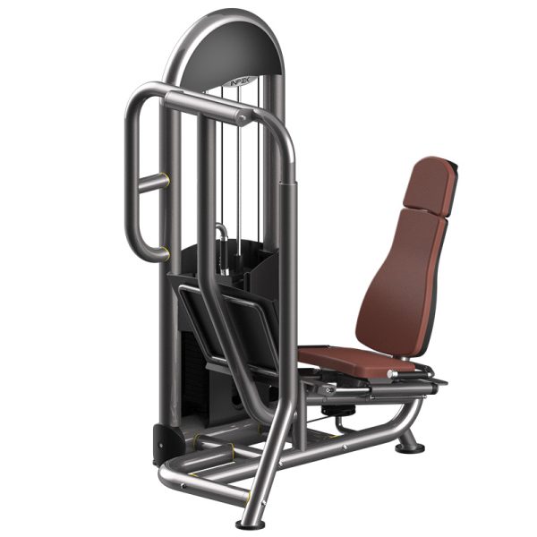 Heavy-Duty Seated Leg Press with 100LB Weight Stack