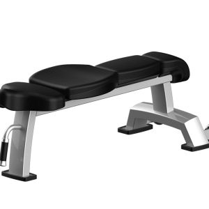 Durable Flat Bench with Zero-Gravity Balanced Weights