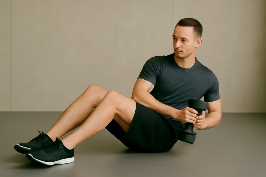 Russian Twists with Dumbbell