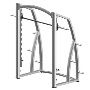 Zero-Gravity Smith Machine with Anti-Jamming Barbell Bar