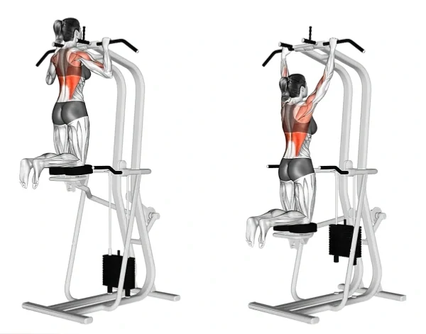 How to use assisted pull up machine
