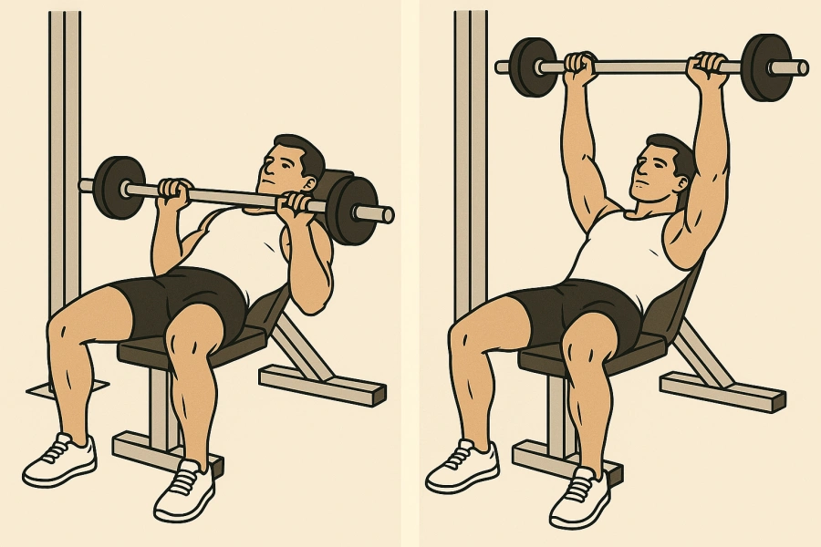 Reverse-Grip Barbell Press