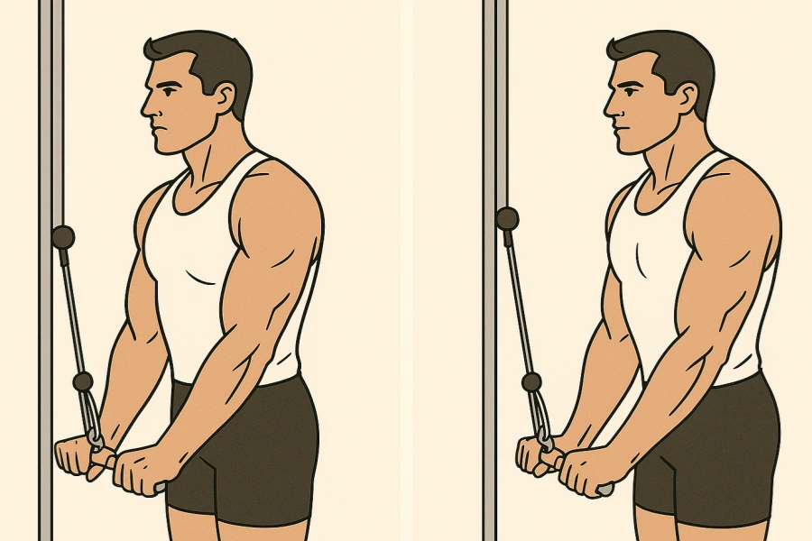 Reverse-Grip Tricep Pushdowns